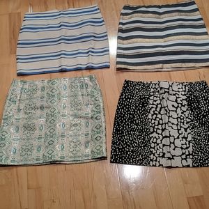 J Crew lot of 4 skirts